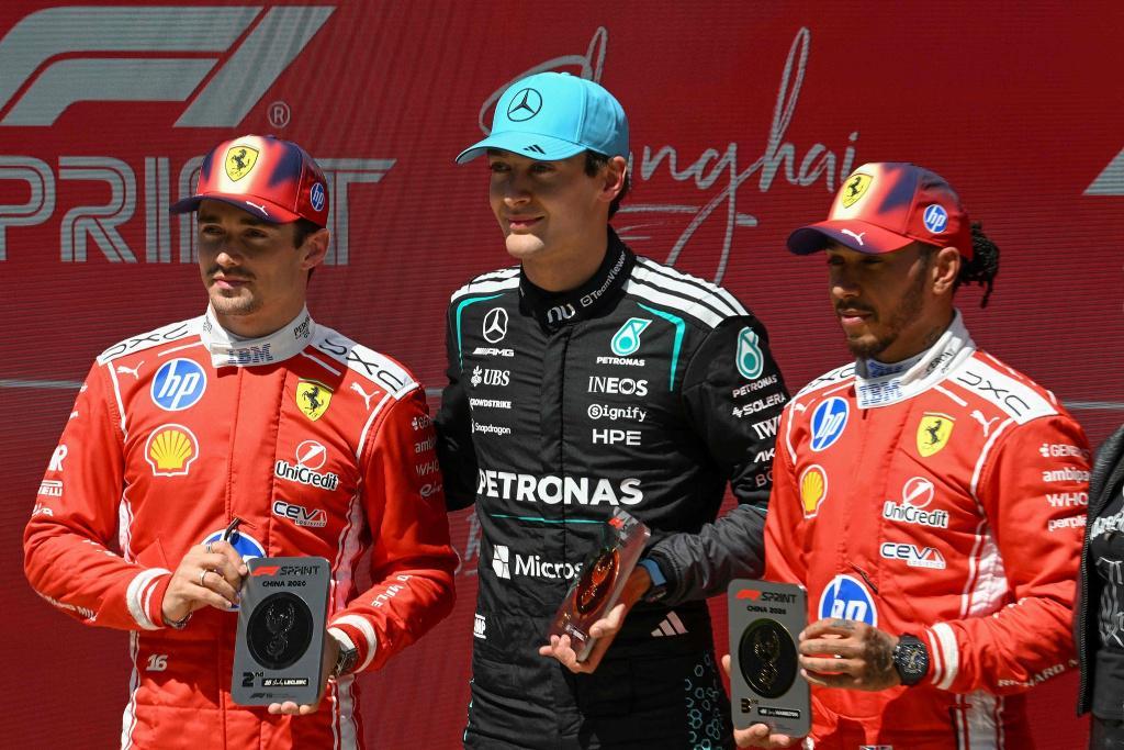 乐鱼-F1上海站冲刺赛：拉塞尔夺冠，法拉利车队位居二三